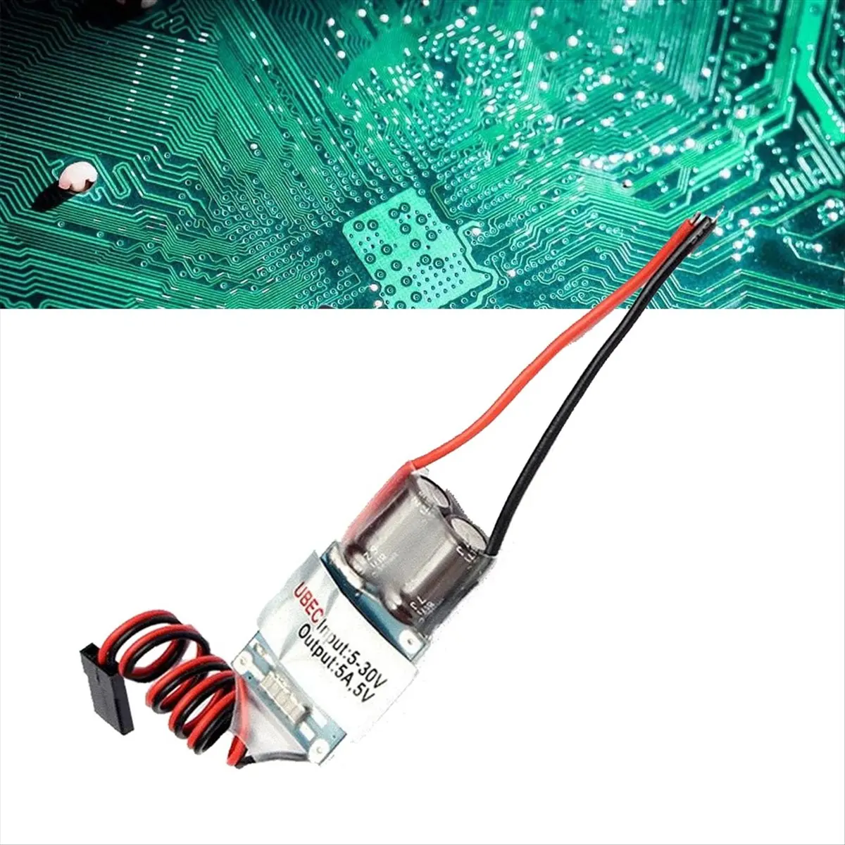 (A23G) 5A 2-7S FPV 수신기 전원 공급 장치 전압 조정기 외부 BEC(UBEC) RC 비행기용 5V 스텝다운 조정기 모듈