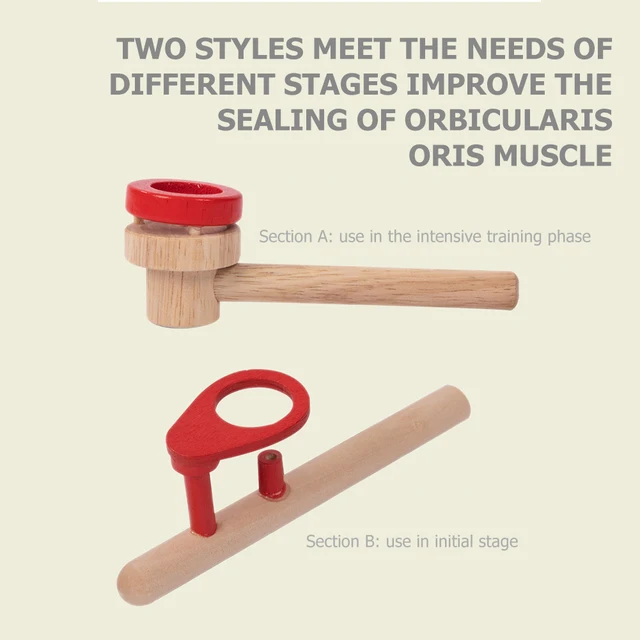 Eco-friendly Wooden Floating Blowing Toy with Balls Blow Pipe Durable Educational Toys Board Game Balance Training Toys 4