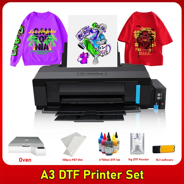 Pacchetto stampante A3 DTF Epson L1800 trasferimento diretto stampante DTF  per pellicole A3 L1800 Set completo per vestiti per t-shirt tutti i tessuti  - AliExpress