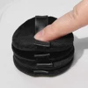 1-100Pcs Black Square Round Crystal Velvet Powder Puff Facial Soft Washable Sponge Cosmetics Puff Beauty Makeup Accessories Tool 5