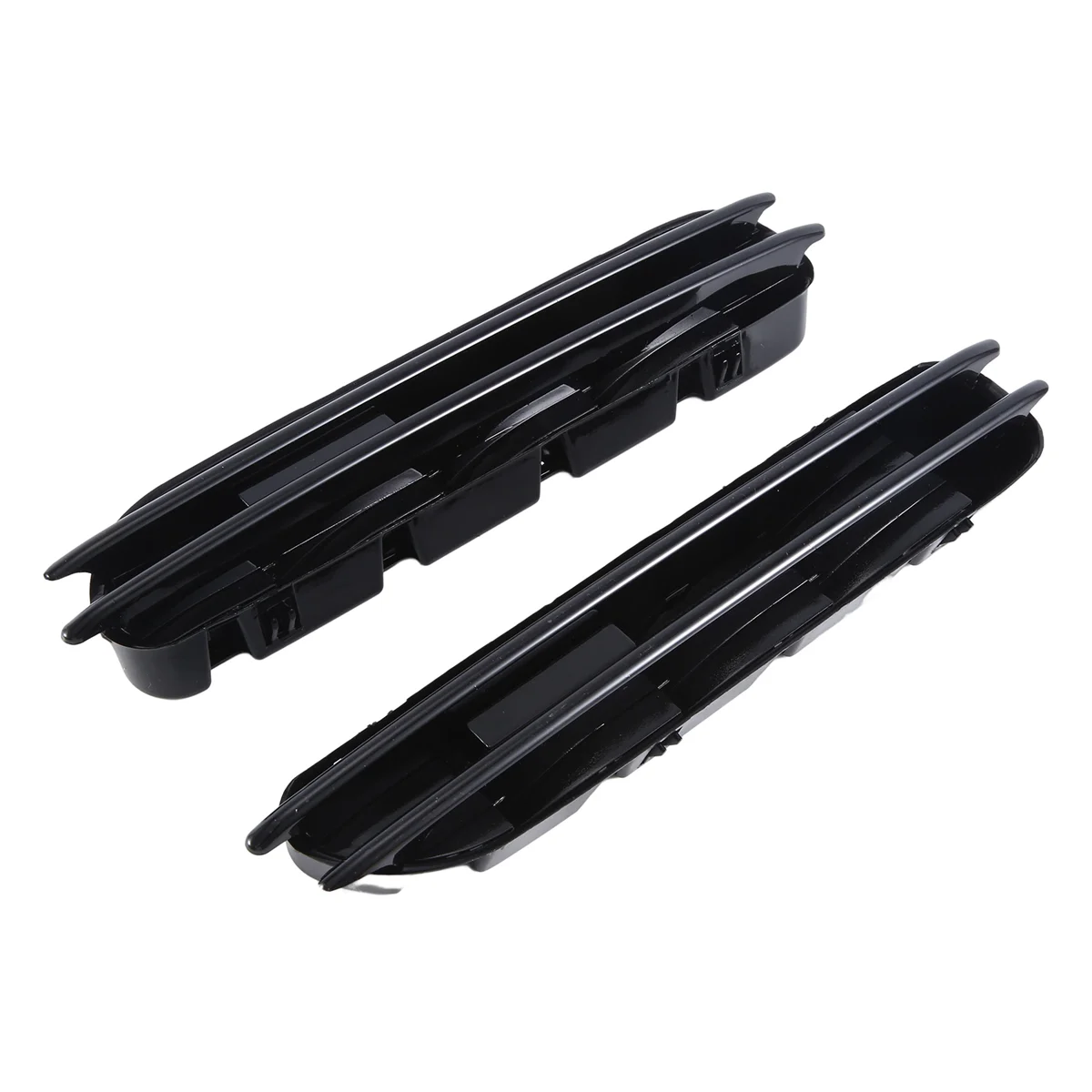 1Pair Car Fender Side Panel Grilles Vents for BMW 5 Series E60 M5 Left & Righ 51137896849 51137896850 Bright Black