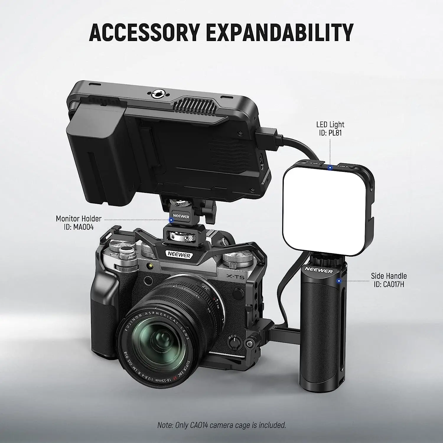 Impugnatura A L Neewer Per Fujifilm X-T5 - In Metallo, Con Pulsante Scatto, Base Arca - Foto 3