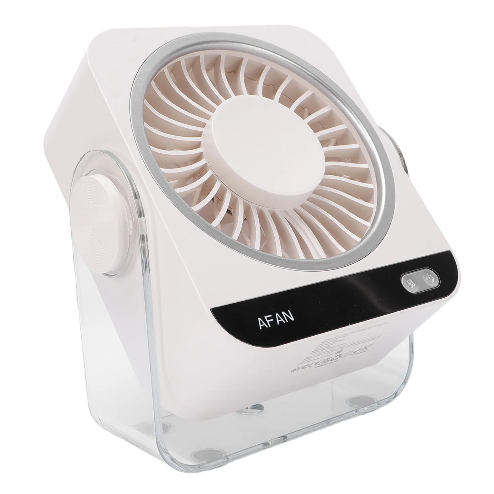 Portable Adjustable Speed USB Rechargeable Quiet Desk Fan with Ice Cooling Technology