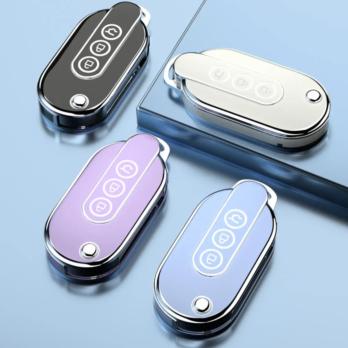 ТПУ чехол для автомобильного ключа с дистанционным управлением для SGM Wuling Hongguang minev Air EV 2023 2022 Capgemini 2020 защитный чехол для автомобиля
