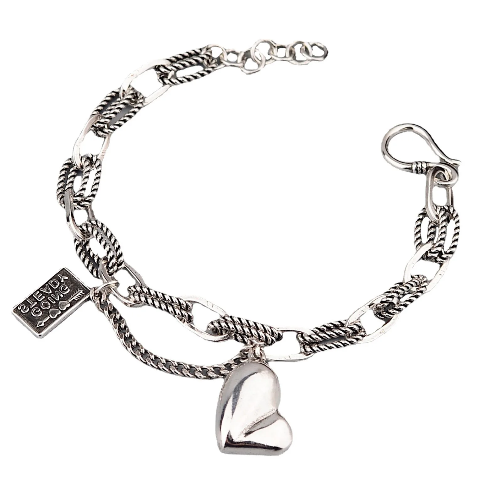 

Vintage Heart Bracelet For Women Jewelry Gifts For Party Christmas Birthday