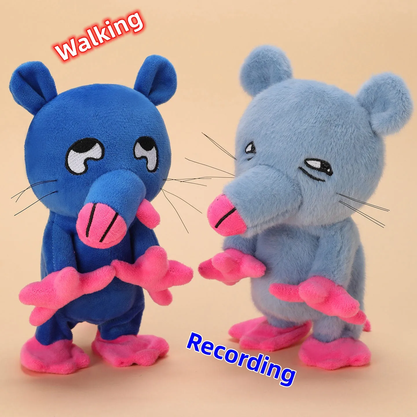 Cute Plush Toy Mouse Brick Tower Gift for Kids
