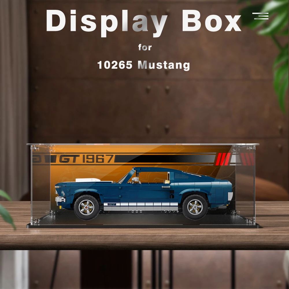 

Acrylic Display Box for Lego 10265 Mustang Dustproof Clear Display Case (Lego Set not Included）
