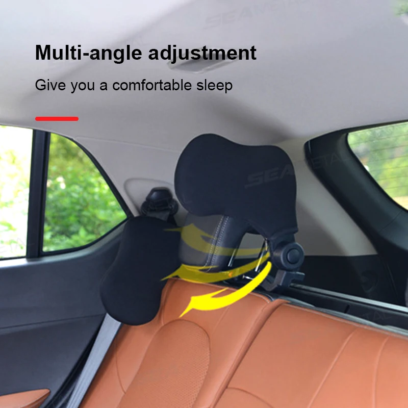 Cotton Car Headrest Extender U Shape Neck Support Pillow