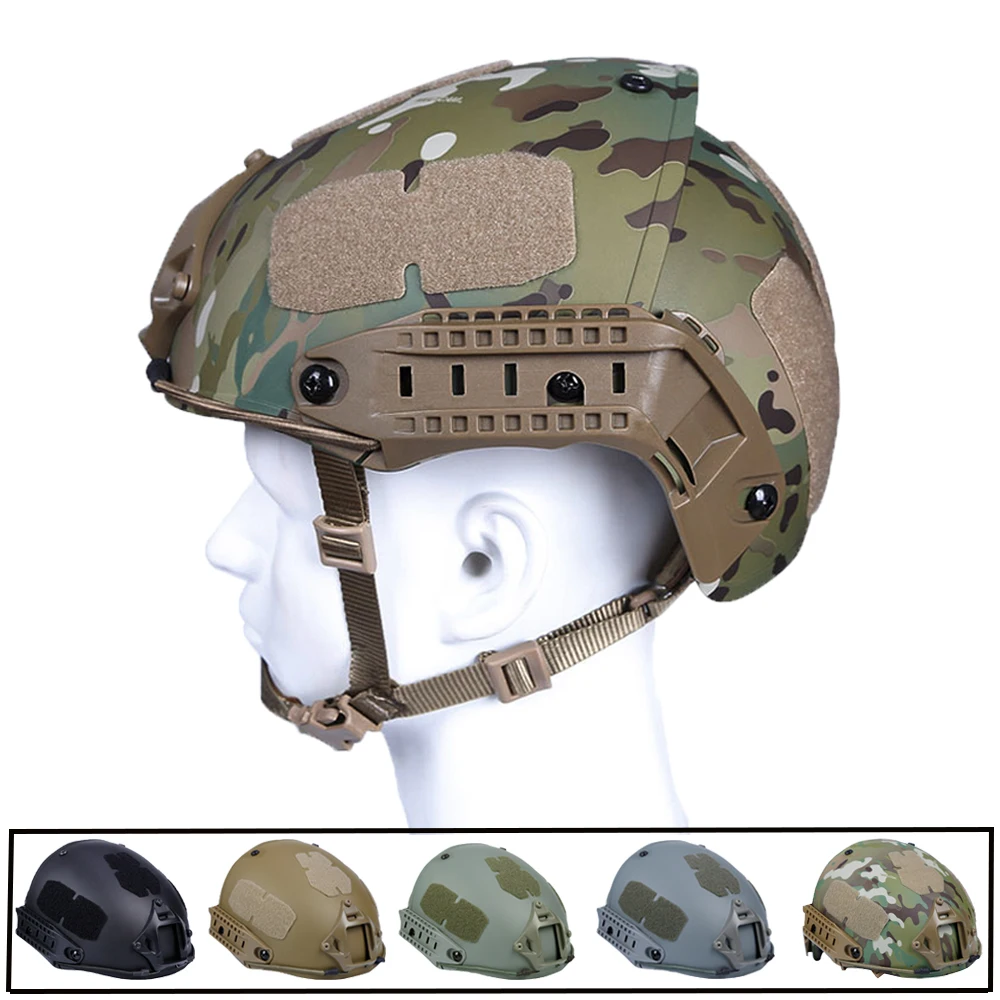 

Tactical Helmet 2 In 1 Half-covered Military Airsoft Helmet AF Style Paintball CS Combat Protective Helmet Outdoor Cycling Gear