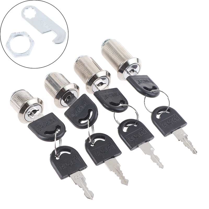 Cam Cylinder Locks With 2 Keys Hardware Cylinder Locks for Door Cabinet Mailbox Padlock Drawer Cupboard Lock combination padlock cabinet door lock drawer lock