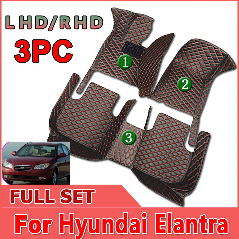 

Автомобильные коврики для Hyundai Elantra Avante HD 2007 ~ 2010, роскошный кожаный коврик, ковер, напольный ковер, автозапчасти, автомобильные аксессуары