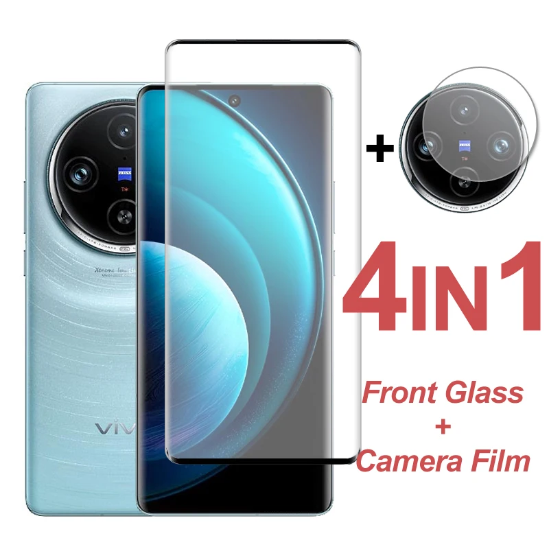 Vetro Protettivo Per Vivo X100 Pro Screen Protector Full Cover Vetro Temperato Su Vivo X100 Phone Camera Lens Film Vivo X100 Pro