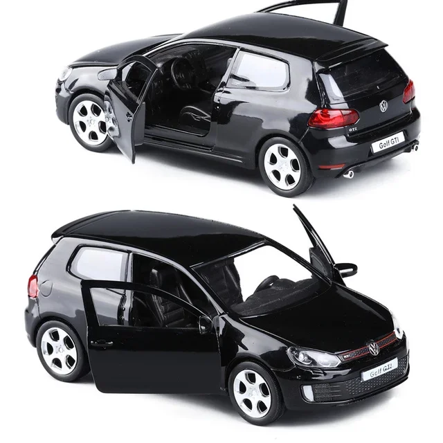 1:36 VW Golf 6 Diecasts Car Model Volkswagen To Scale Golf Gti Miniature Alloy Toy Pull Back Vehicle Models for Childrens Gifts 4