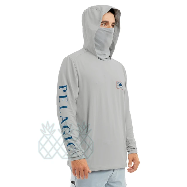 Pelagic Performance Fishing Clothing With Face Mask Fishing Hoodie  Sweatshirt Men Long Sleeve Anti-UV Breathable Fishing Shirts - AliExpress
