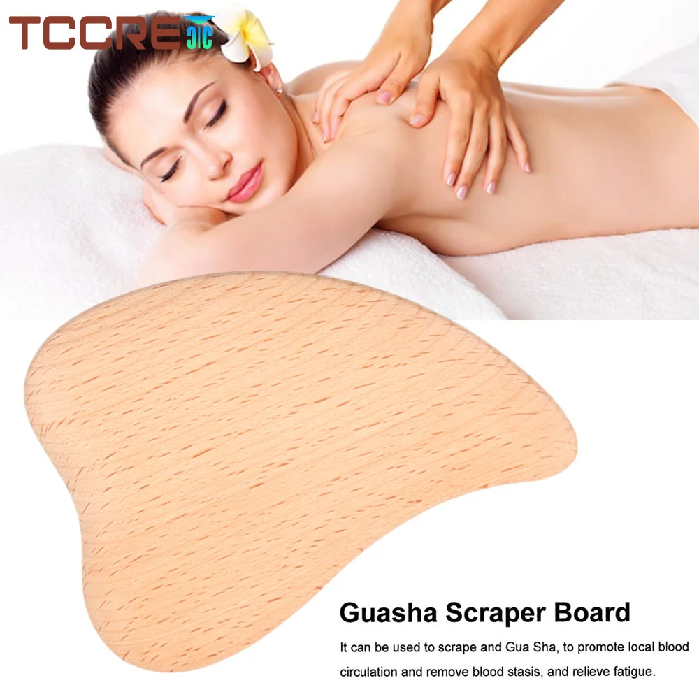 Wooden Gua Sha Scraping Massage Tool GuaSha Board Body Care Scraping Massager, Relaxing Soft Tissue, Reduce Head,Neck,Back Pain