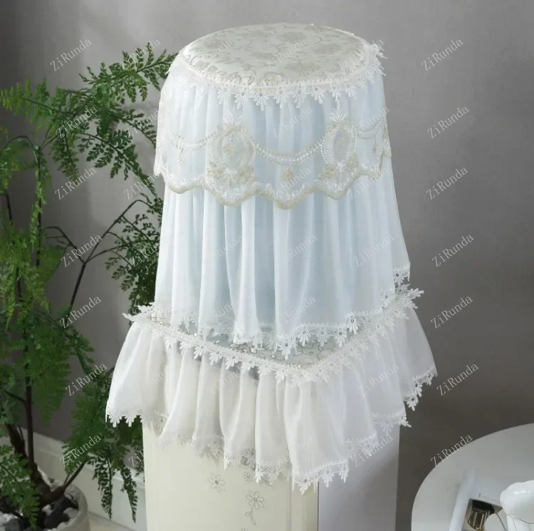 Water dispenser cover dust cover lace water dispenser two-piece set water bucket household bucket