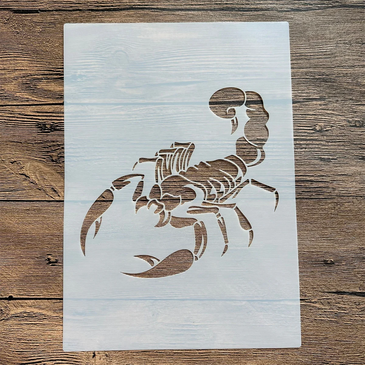 

A4 29 *21cm DIY mandala mold for painting stencils stamped photo album embossed paper card on wood fabric, wall Animals scorpion
