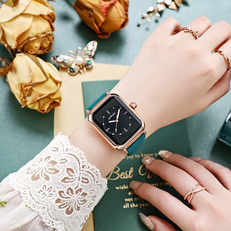 Women Watches Square White Simple Design Ladies Watches Business Silicone Luminous Wristwatch Casual Clock Relogio Feminino 2