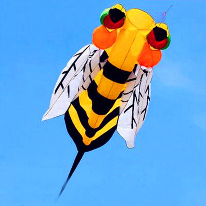free shipping soft bee kite outdoor flying toy big kite weifang kite factory octopus kite for adults dragon fly windsurf sail 2