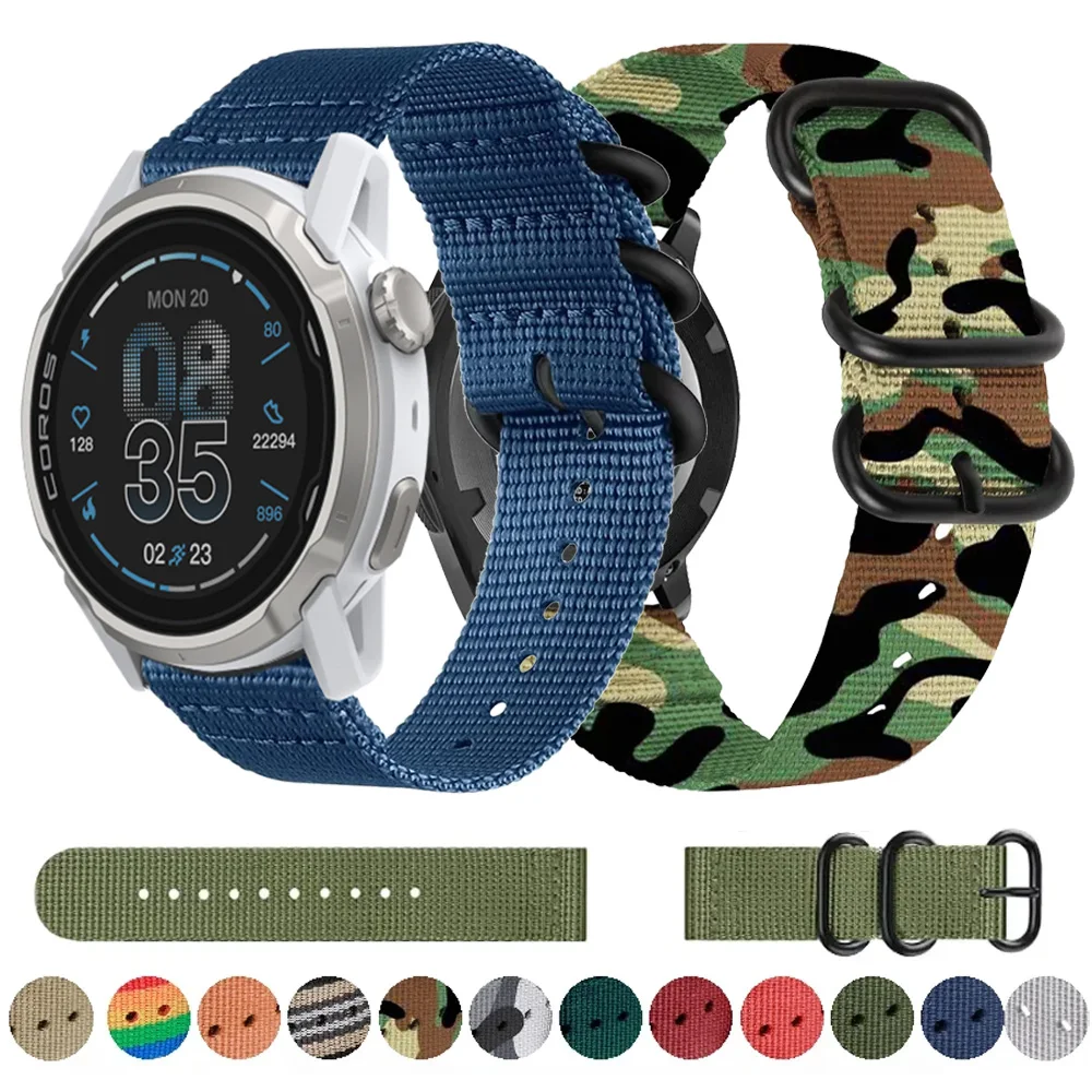 22mm Nylon Braid Wristband Strap
