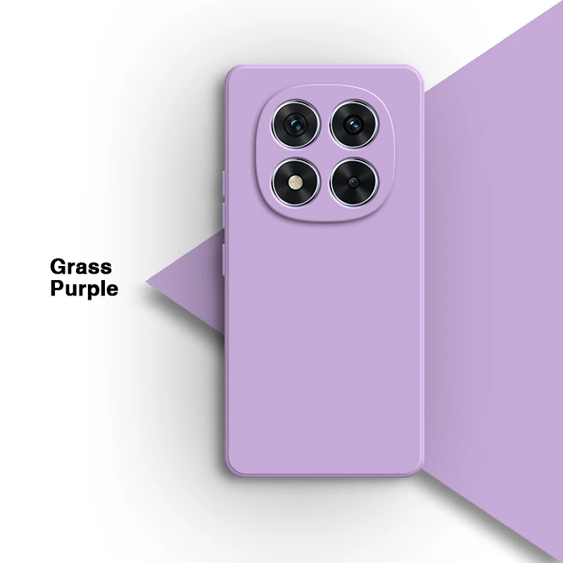Straight Edge Liquid Silicone Phone Case - Simple Soft High-Quality Fashion Back Cover