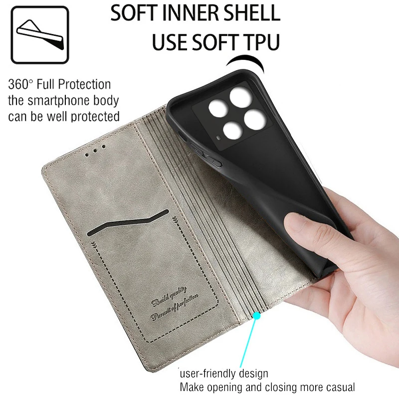 Premium Flip Case Cover for Smartphones - Elegant Phone Protection Housing