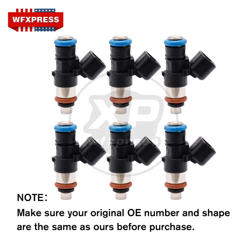 

6x Fuel Injector For 2011-2017 For Ford Explorer Taurus Edge Flex 3.5L 0280158191