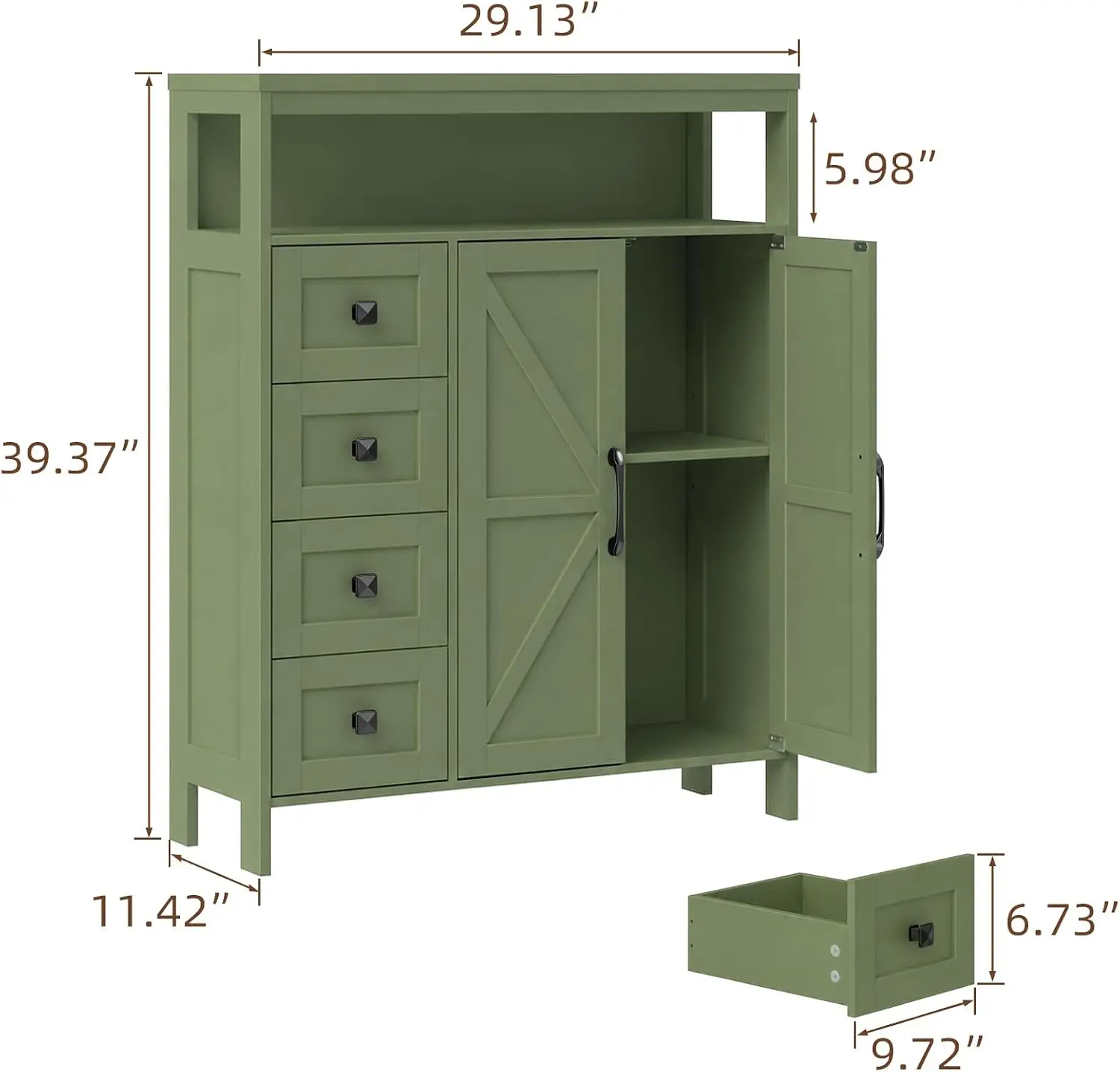 Farmhouse Storage Hutch 2