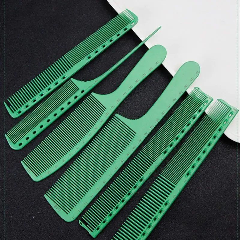 

Japanese Scale Haircutting Comb Resin Green G45 Double-sided Heat Resistant Salon Barber Shop Styling Brush Tool