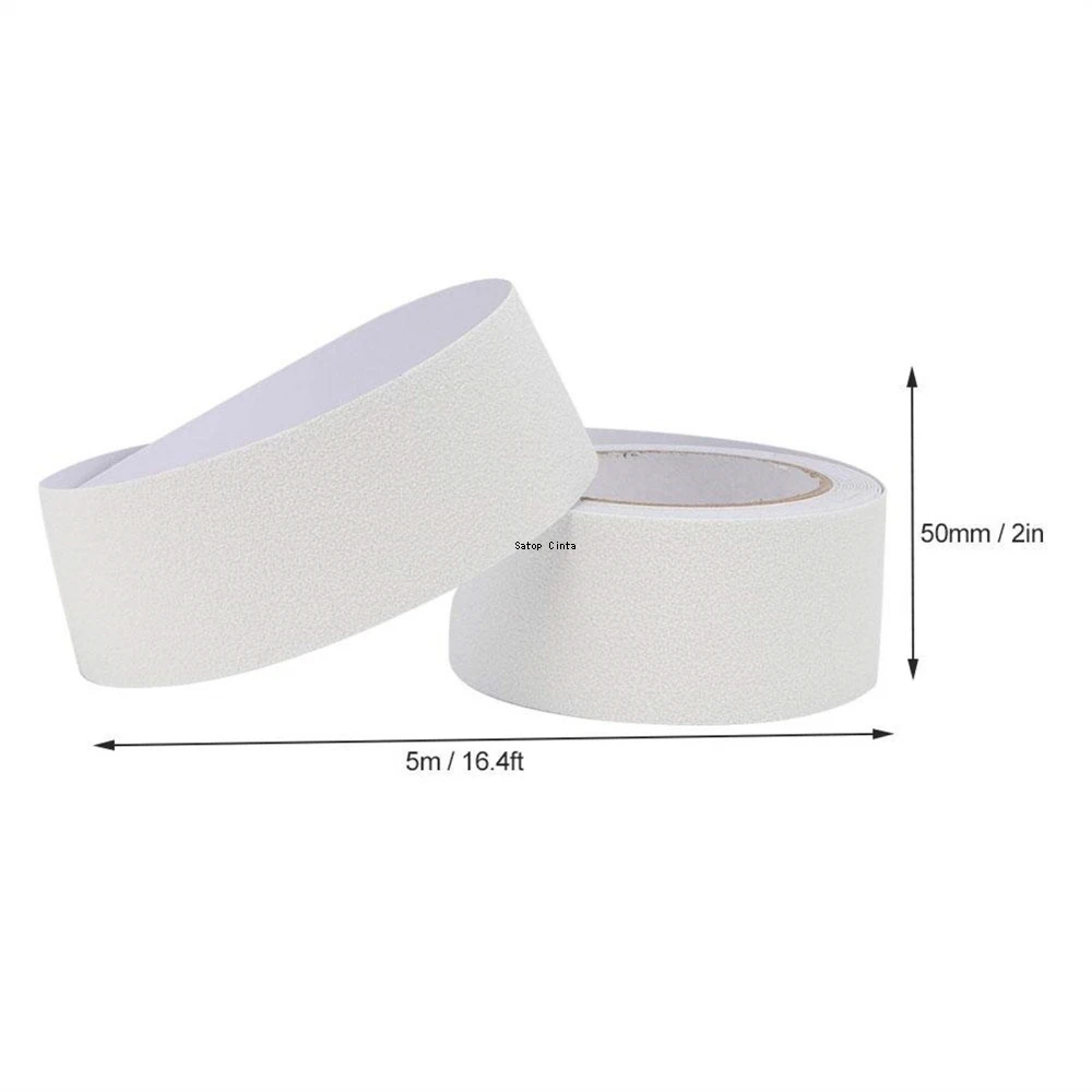5cm*5m White Anti Slip Tape Non-Slip Strips Non Skid Safety Tapes For Outdoor Indoor Steps Stair Traction Tread Staircases Boats