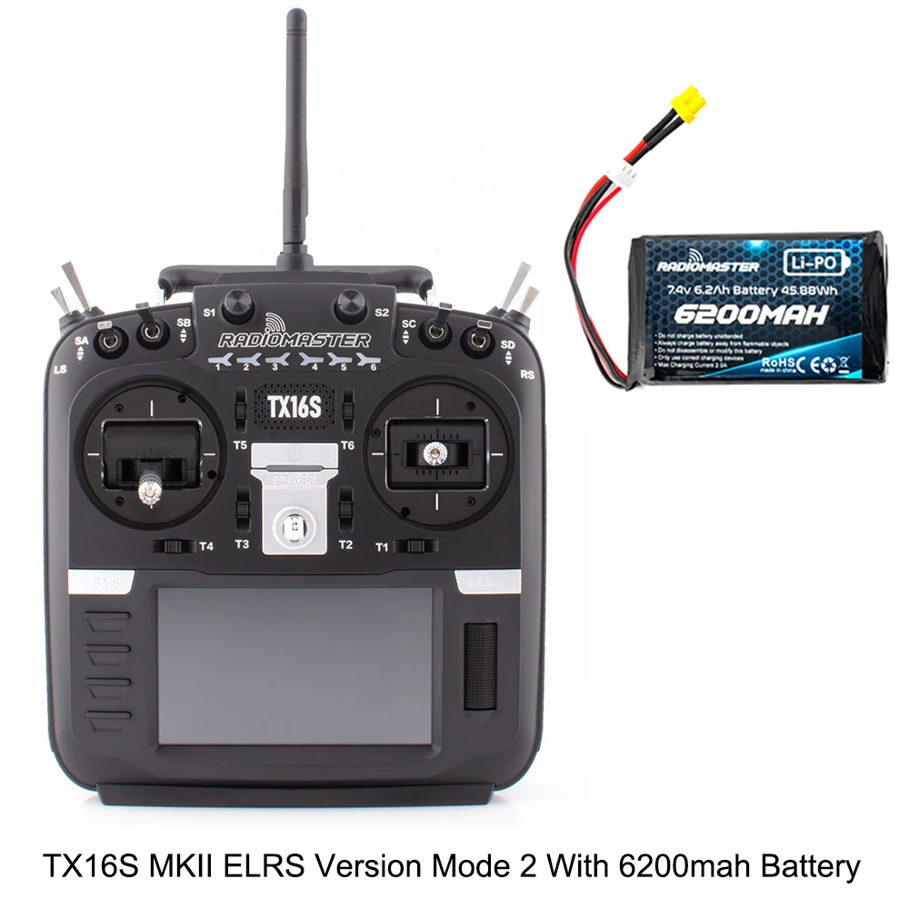 RadioMaster TX16S MKII V4.0 16CH 2.4G ホールジンバル ELRS 4in1