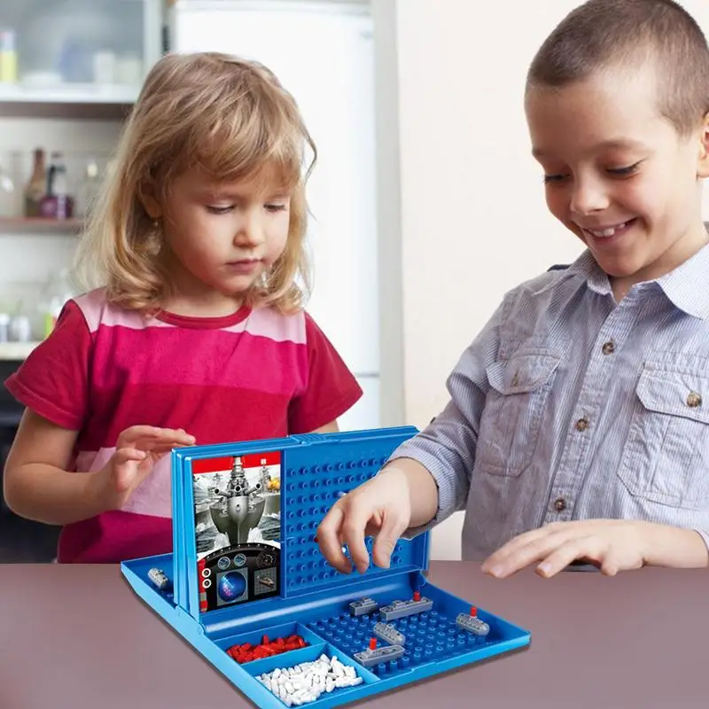 Sea Battle Board Game 2 Players Brain Training Sea Battle Kid Board Games Classic Family Board Games For Kids Ages 4 And Up 2