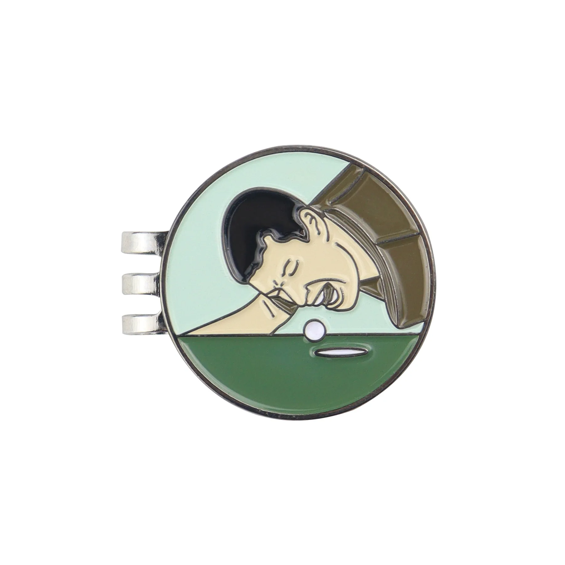 Happy Gilmore Golf Ball Marker Hat Clip with Enamel Magnetic Golf Accessories ball marker golf