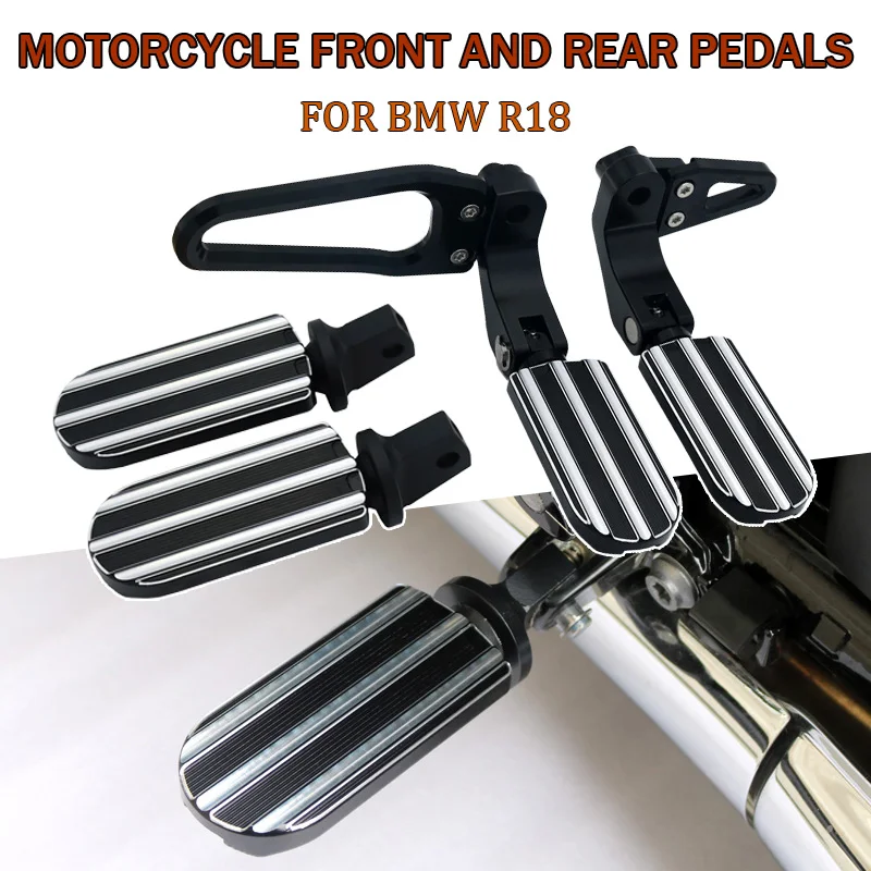

For BMW R18 2020-2021 Motorcycle Front Footrest Peg Pedal Passenger Footpeg Installation Kit Front Footrest CNC Aluminum