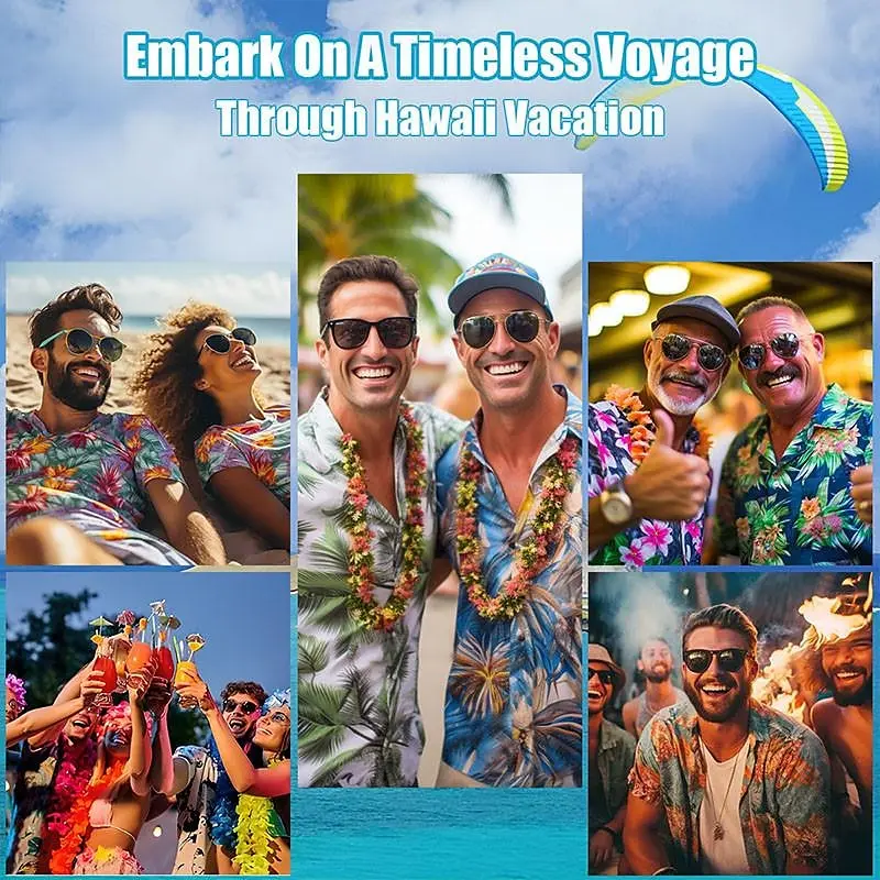 Description Picture 2 of item2024 Summer Men's Beach Shorts Coconut Tree Graphic Print Drawstring Shorts  Holiday Beach Trunks New Quick-Drying Sports Pants