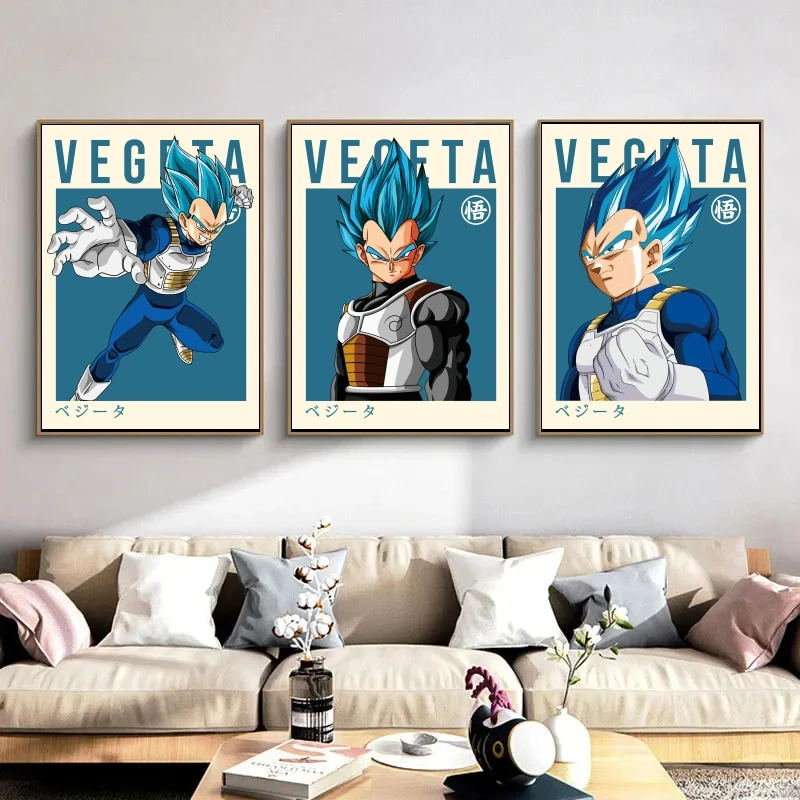 

Картина на холсте «Драконий жемчуг», Вегета, детские подарки, гостиная, высокое качество, искусство, декор для детской спальни, эстетический постер