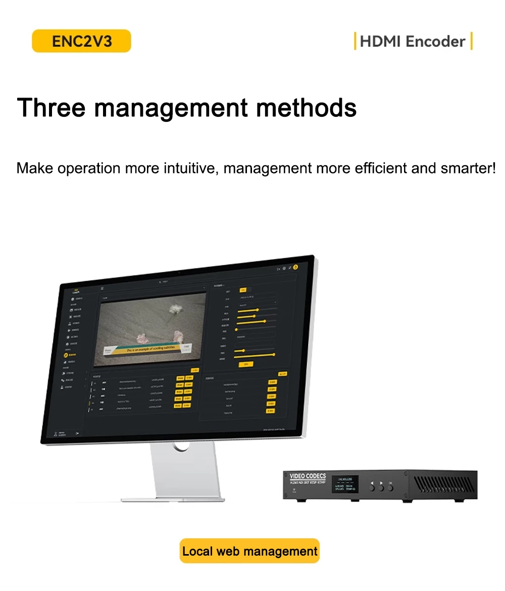 Link Pi ENC2_V3 4K Video Codec 2-channel HDMI Encoder/Decoder, SRT NDI, RTMP Liv
