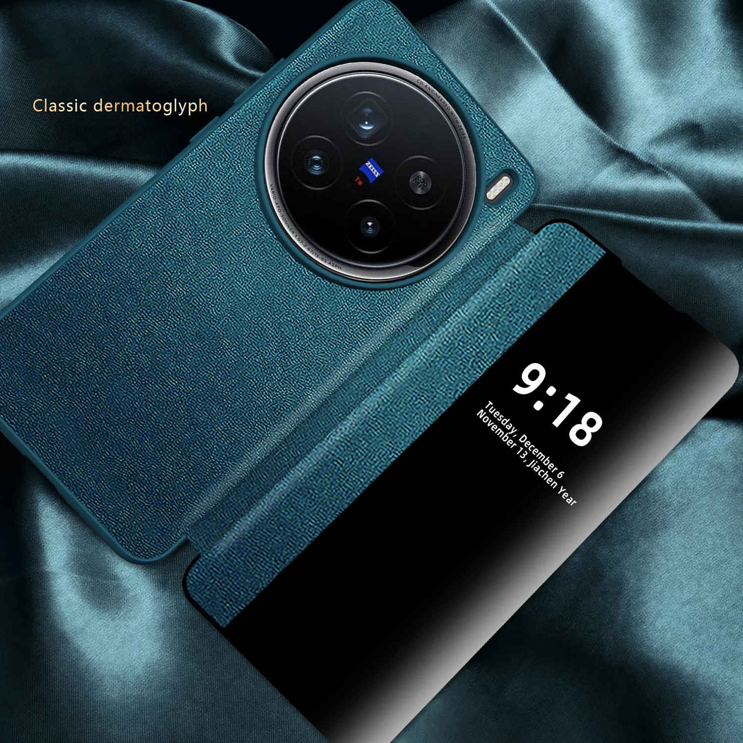 For Vivo X200 Pro Mini 5G Luxury Skin Window View Leather Case PU Classic Flip Full Cover For Vivo X200Pro Mini Phone Book Bags