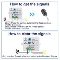433Mhz Universal Wireless Remote Control Switch 110V 220V 10A Relay Mini Receiver Remote Control For Home Led Light Lamp - Image 5
