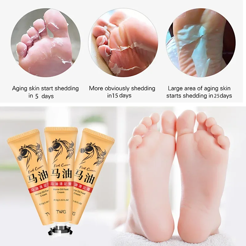 Hot Horse Oil Hand Foot Repair Cream Skin Moisturizing Foot Skin Care Repair Cream Removal Dead Skin Feet CareTreatment For Leg 5