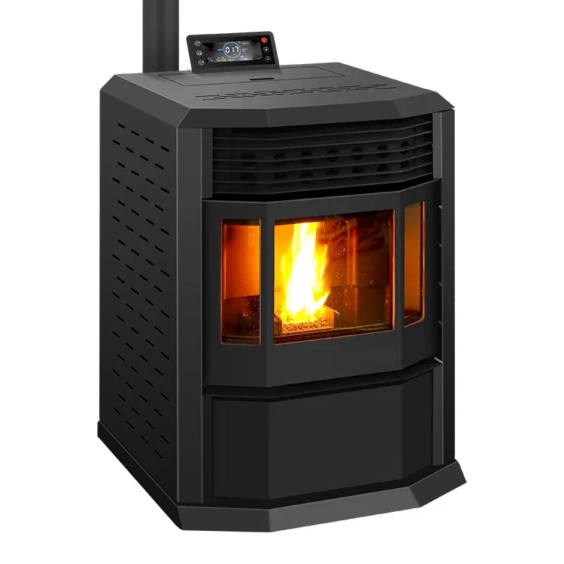 

Italian Home Cast Iron Pellet Heating Equipment Wood Biomass Stove Room Fire Heater Fireplace Burner China Factory