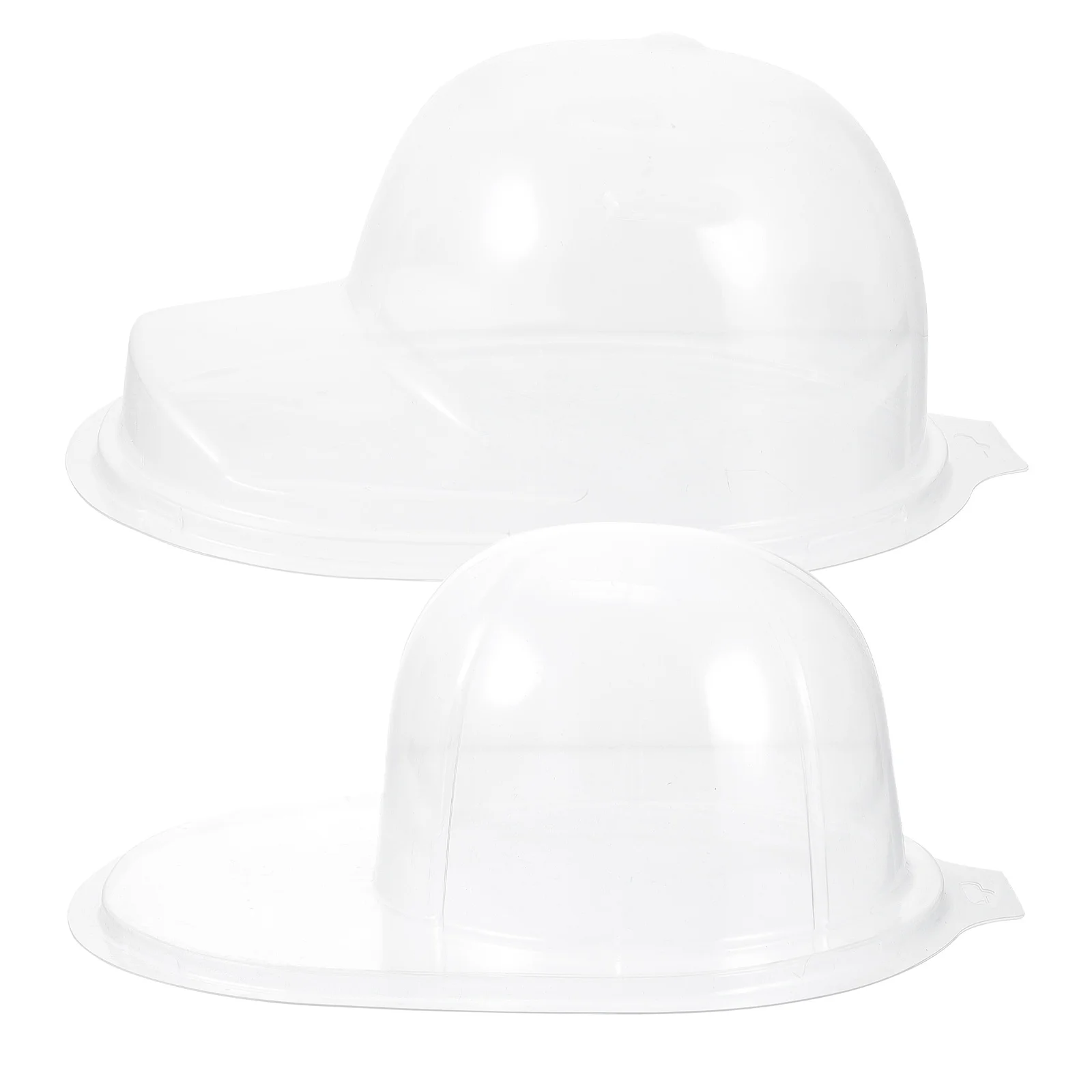 

2 Pcs Storage Box Hat Holder Wall-mounted Baseball Caps Stand Plastic Support Liner
