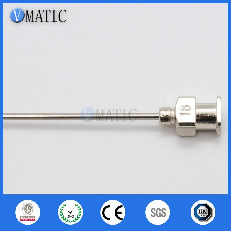 12Pcs 1 Inch Tip Length 18G Blunt Stainless Steel Glue Dispensing Syringe Needle