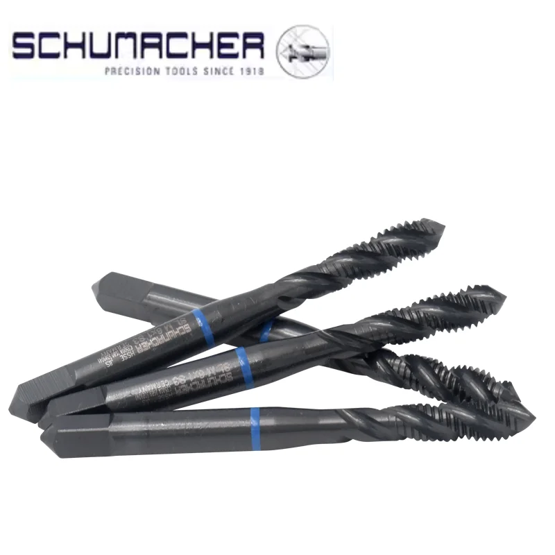 SCHUMACHER Blue Ring JIS Standard HSS-E Spiral Fluted Machine Thread Tap