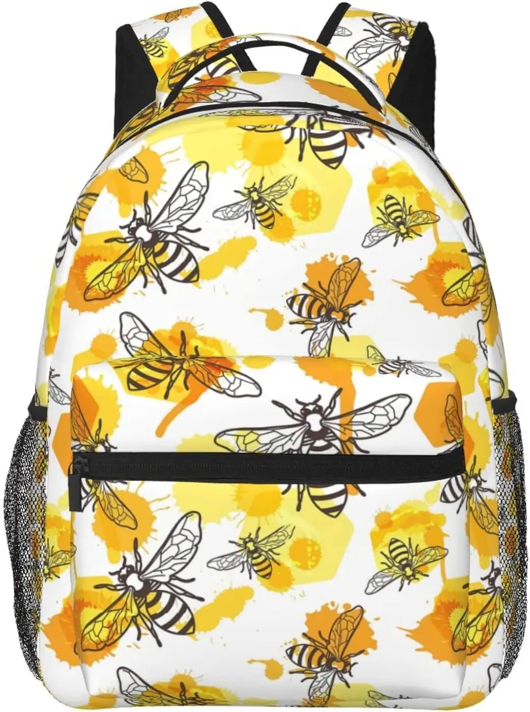 

Funny Animal Bee Backpack Casual Hiking Camping Travel Backpacks Lightweight Daypack Bag Women Men Bookbag