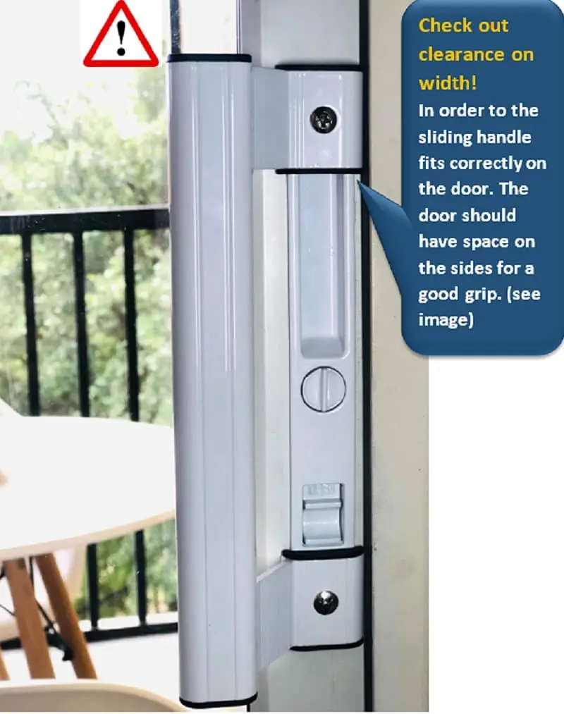 Door Handles Balcony Sliding Door Handle Aluminum Alloy Push and Pull Door Handle Plastic Seel And Window Handler