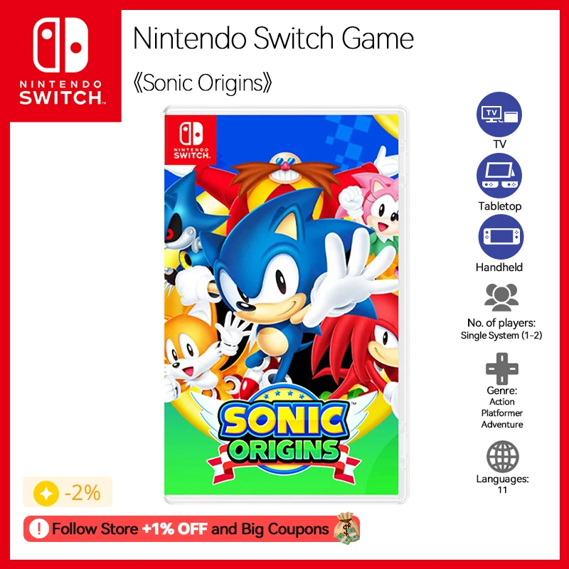 Nintendo Switch Game - Sonic Mania e equipe sônica de corrida-Jogos de  suporte de cartucho físico TV modo portátil de mesa - AliExpress