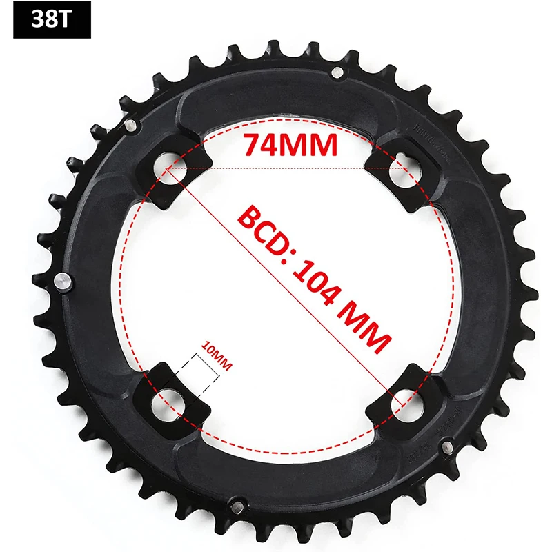 MTB Bicycle Chainring 24T/32T/42T 26T/38T 10S Bike Chainring 22T/32T/44T 9S 104B
