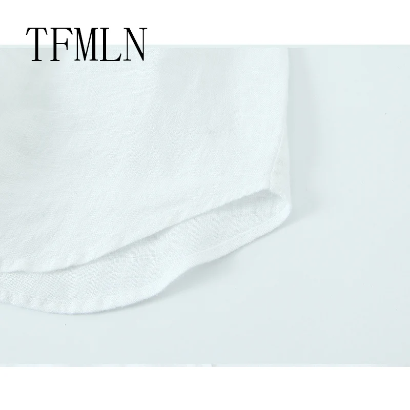 TFMLN Summer New Women Oversized Blouses Shirts Female Fashion Long Sleeve Tops Shirts Casual Single Breasted Top