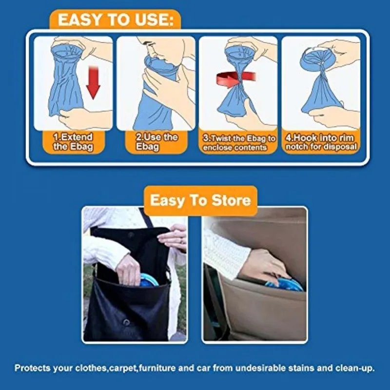 Disposable Vomiting Bags 10Pcs 1000ML